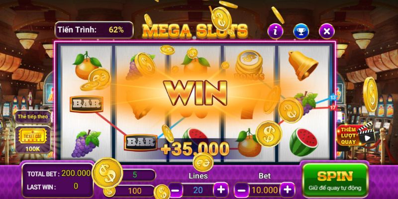 Giao diện nổ hũ 77bet cực kỳ đẹp mắt